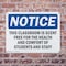 Signmission This Classroom Is Scent Free For The Health, 14 in W x Rectangle, Plastic OS-2PACK-NS-P-1014-L-18593 - alternate 7